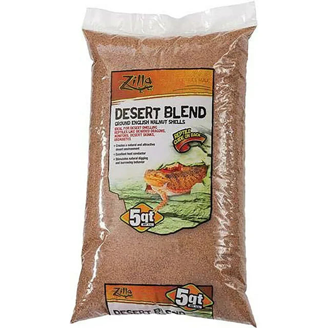Zilla Desert Blend Ground English Walnut Shells Substrate 5 Quarts - Amado Deals - wholesale and distributors with free shipping in United States