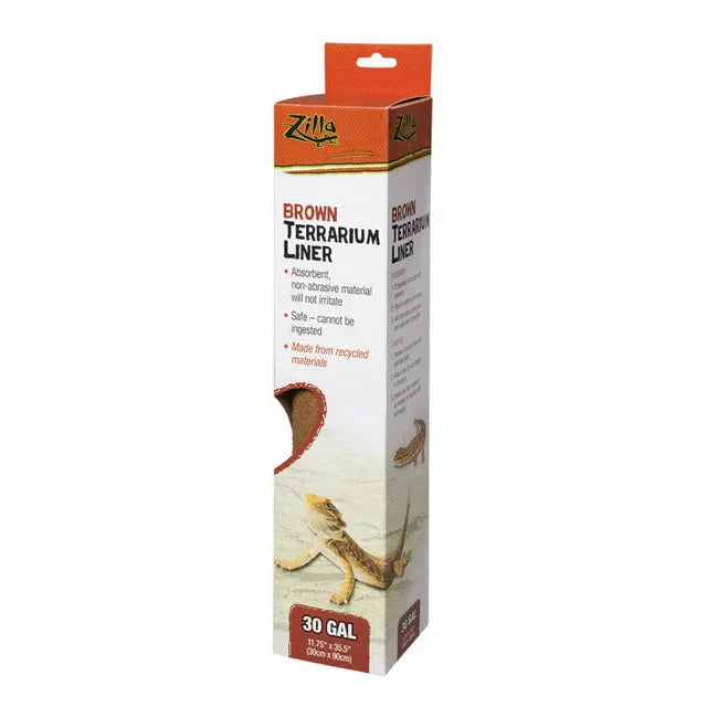 Zilla Reptile Terrarium Liners Brown 30/38/45 Gallon - Amado Deals - wholesale and distributors with free shipping in United States